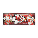 NFL Kansas City Chiefs Patrick Mahomes & Travis Kelce Stadium Lights Canvas Wall Decor Sign