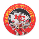 NFL Kansas City Chiefs Gameday Round Metal Sign