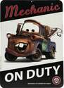 Tow Mater Mechanic Embossed Tin Sign