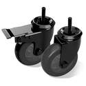 4-Inch Locking Caster Set, 4-Casters