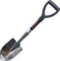 26-Inch, Black, Fiberglass D-Handle, Mini Round Point Garden Shovel