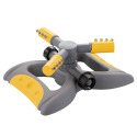 Plastic 3-Arm Spinning Adjustable Sprinkler With Heavy Duty Base