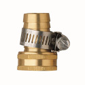 5/8-Inch Brass Female Hose Shank Mender With Clamp