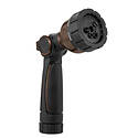 7-Pattern Metal Thumb Control Hose Nozzle with Swivel
