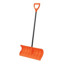 24-Inch Snow Shovel With Metal Edge In Orange