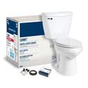 1.6 Gpf Summit White Elongated Smart Height Complete Toilet Kit