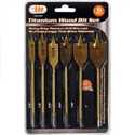 6-Piece Titanium Wood Bit Set