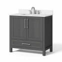 36-Inch Stone Gray Single Sink Bathroom Vanity