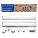 12-Foot White PVC Line Set Cover Kit