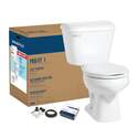 1.28-Gpf Round White Front Alto Profit-1 Complete Toilet Kit