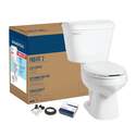 1.28-Gpf Elongated White Front Alto Profit-2 Complete Toilet Kit