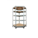Garage Series Matte Grey Freestanding Corner Shelf Unit