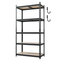 6000 Pound Capacity 36 X 18 X 72-Inch 5-Tier Metal Adjustable Heavy Duty Garage Shelving