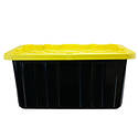 17-Gallon Black And Yellow Tough Tote