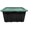 Tough Tote &mdash; 27 gal., Black Base, Hunter Green Lid