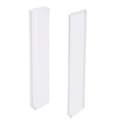 23 x 74-Inch White Two-Piece Direct-To-Stud Shower Wall Panel