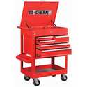 30-Inch 5-Drawer Glossy Red Tool Cart