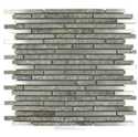 12-Inch X 12-Inch Gray Stone Mosaic Tile