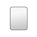 24 X 36-Inch Matte Black Rectangle Mirror