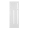30-Inch X 80-Inch Hollow Core 3-Panel Shaker Right Hand Flat Jamb Prehung Interior Door