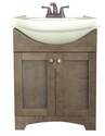 24 x 33-1/2 x 19-Inch Silverton Gray Euro Vanity With Porcelain Sink