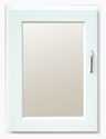 19 x 26-Inch Off White Whistler Swing Mirror Door Medicine Cabinet
