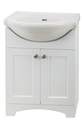 24 x 19-Inch White Euro Vanity With Porcelain Sink