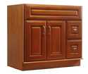 36 x 21-Inch Cinnamon Finish Windsor 2-Door 2-Drawer Vanity