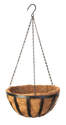 14-Inch Black Band Hanging Basket