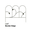 14 X 18-Inch Black Leaf Border Edging