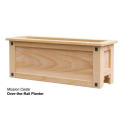 30-Inch Over-The-Rail Western Cedar Planter