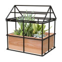 12-Inch Black No Glass Terrarium Planter, 2-Per Case
