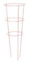 42-Inch 3 Ring 3 Leg Red Steel Tomato Cage 