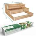 Cedar Three-Tiered Stair Step Garden Bed