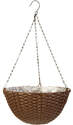 14-Inch Brown Woven Hanging Basket