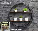 Nordic Habitat® Round Wall And Floor Shelf Plant Stand