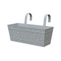 16-Inch Over-The-Rail Galvanized Planter
