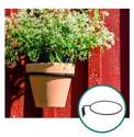 3-Inch Black Steel Wall Mount Flower Pot Holder