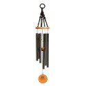 24-Inch Matte Black Nordic Habitat Wind Chime