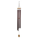 57-Inch Bronze Wood And Aluminum Wind Chime