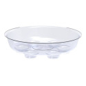 8-Inch Clear Heavy Duty Plastic Plant Saucer