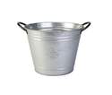 10-Inch Galvanized Rustic Industrial Washtub Planter