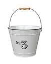 14-Inch White Vintage Milkhouse Planter Bucket