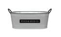 16-Inch White Enamel Milkhouse Feed/Seed Oval Planter