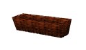 24-Inch Brown Woven Window Planter