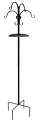 90-Inch 4-Station Black Bird Feeding Station