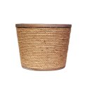 12-Inch Nautical Rope And Metal Planter