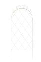 60-Inch White Scroll Trellis
