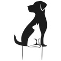 24-Inch Dog And Cat Yard Stake