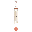 34-Inch, Matte White With Copper Accents, Nantucket, Wind Chime